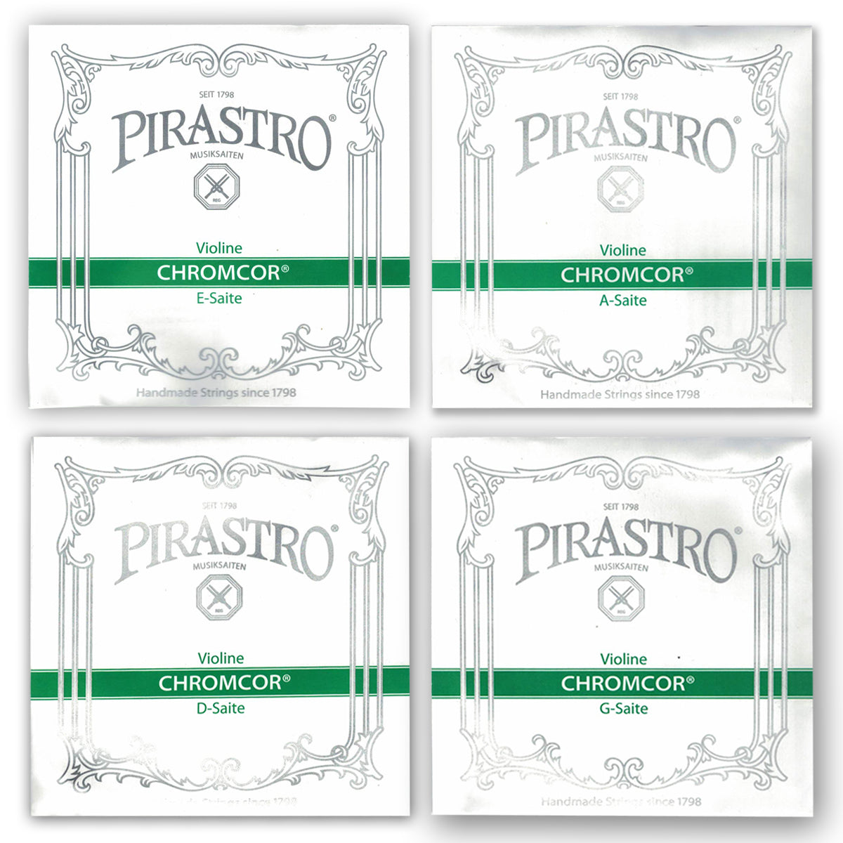 Sobre De 4 Cuerdas Para Violín Pirastro Chromcor Originales